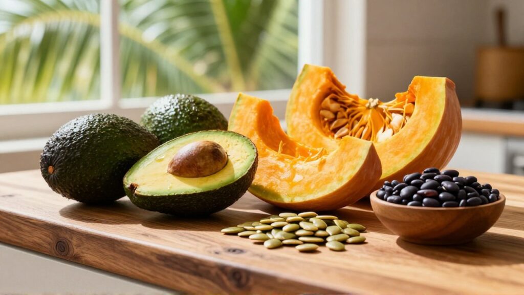 Ripe avocados